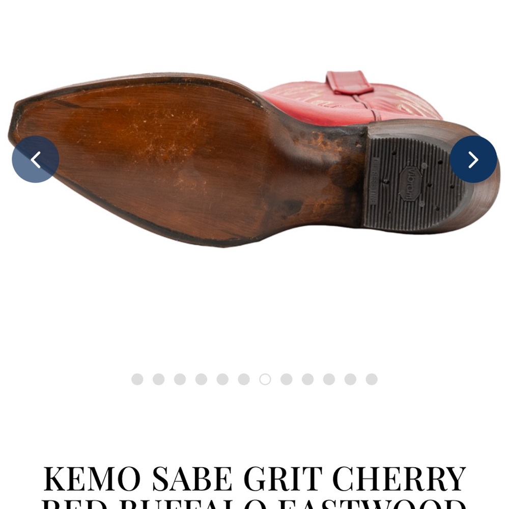 Kemo Sabe Cherry Red Heeled Boots - Picture 4 of 10